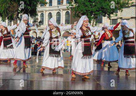 Internationale Folklore Festival, Weltjugendtag, Skopje, Mazedonien Stockfoto