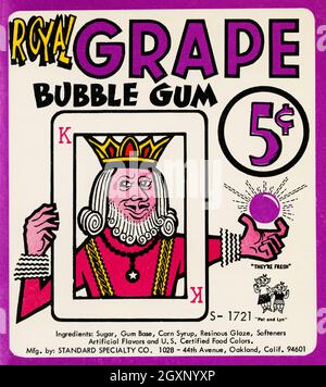 Royal Grape Bubble Gum 5 Stockfoto