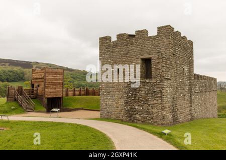 Römische Festung Vindolanda, Northumbria, Großbritannien Stockfoto