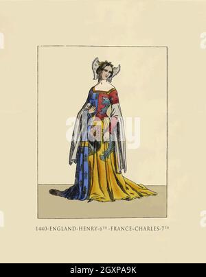 1440 Henry 6th - Charles 7th Stockfoto