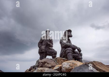 Atemberaubende Landschaften und Meereslandschaften der Inneren Hebriden-Insel Skye Stockfoto