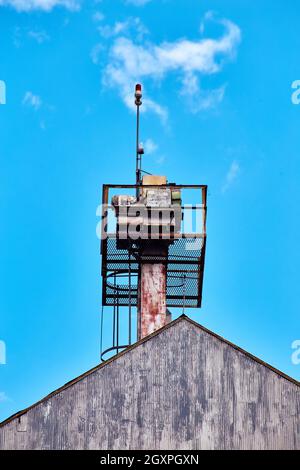 Detail vertikale Farm Landwirtschaft Gebäude Struktur Stockfoto