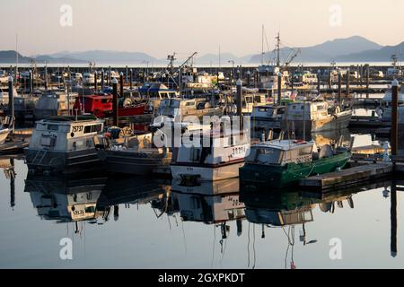 Hafen in Cordova, Alaska, USA Stockfoto