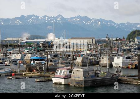 Angelhafen in Cordova, Alaska, USA Stockfoto