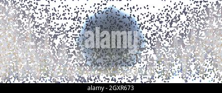 Ein abstraktes Mosaik grunge Hintergrundbild. Stockfoto