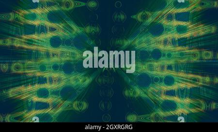 Eine abstrakte psychedelischen burst Hintergrundbild. Stockfoto