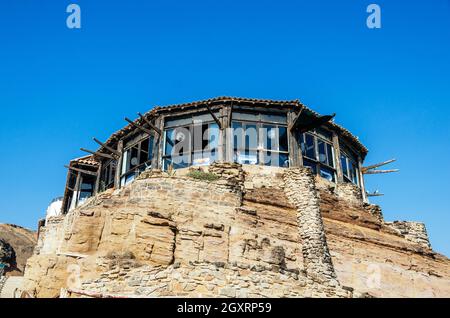 El Salto del Fraile Restaurant, am Rande einer Klippe in Chorrillos - Lima - Peru Stockfoto