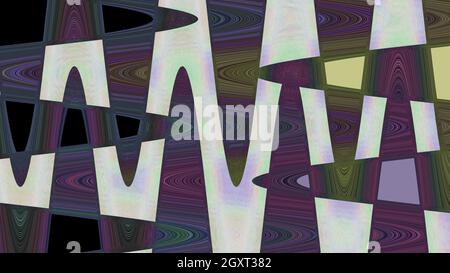 Eine abstrakte Wellig psychedelischen Hintergrundbild. Stockfoto