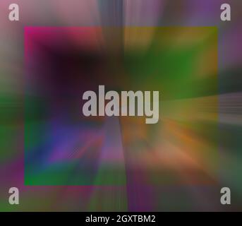 Ein abstraktes irisierendes Burst-Hintergrundbild. Stockfoto