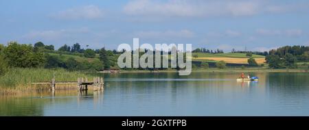 Idyllische Landschaft in der Nähe von Wetzikon Zürich. Stockfoto