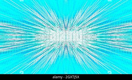 Eine abstrakte psychedelischen burst Hintergrundbild. Stockfoto
