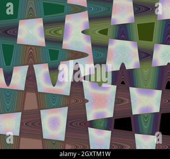 Eine abstrakte Wellig psychedelischen Hintergrundbild. Stockfoto