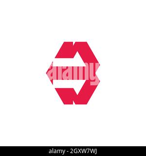 Buchstabe b Dreieck Bewegung Pfeil geometrisches Design Logo Vektor Stock Vektor