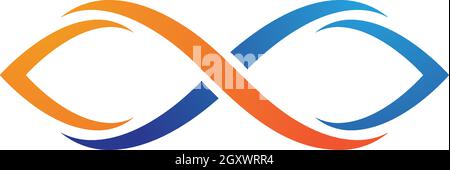 Infinity Design, Infinity Logo Vektor-Icon-Vorlage Stock Vektor