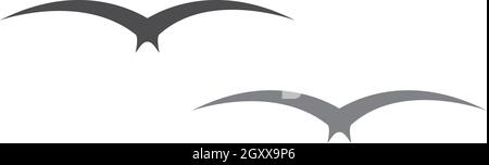 Vektorvorlage für Seagull-Logo Stock Vektor