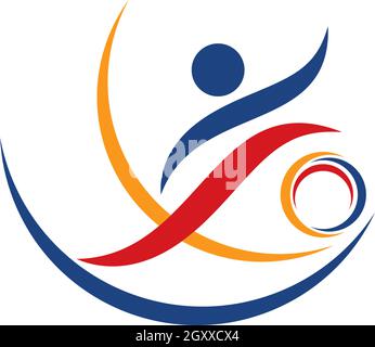 Symbolvektor für das Sportlogo Stock Vektor