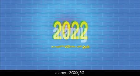 Xmas & Happy New year 2022 Festival, abstrakt Hintergrund Textur Text Tapete digitale Kunst Grafik Design moderne Muster Vektor Illustration EPS10 Stock Vektor