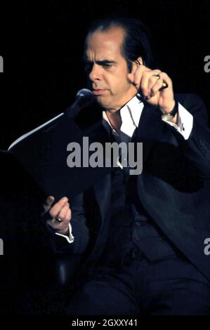 Mailand italien 2009-10-22: Nick Cave während des Live-Konzerts im Dal Verme Theater Stockfoto