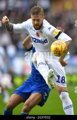 Pontus Jansson von Leeds United in Aktion Stockfoto