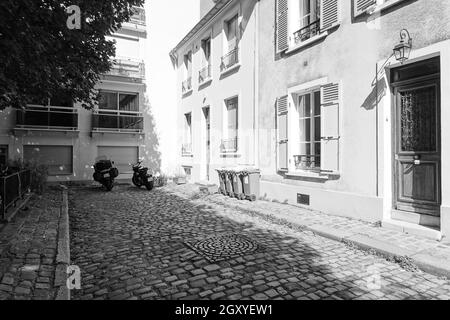 Paris, Rue Theodore Deck Stockfoto