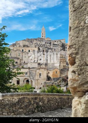 Alte Stadt Mdera, Höhlenstadt, Basilikata, Italien Stockfoto