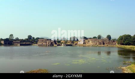 Champa Baoli & Hammam, Mandu, Madhya Pradesh, IndiaT Stockfoto