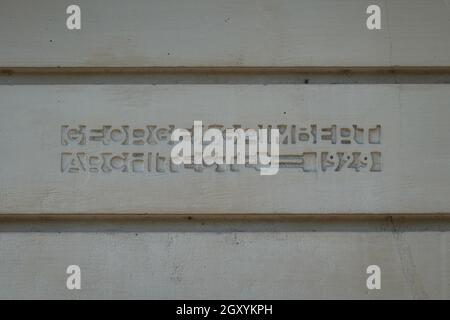 Paris, Art Deco Architektur, Rue Froidevaux 21-23, Atelierhaus von Georges Grimbert, 1929 // Paris, Art Deco Architecture, Rue Froidevaux 21-23, Ateli Stockfoto