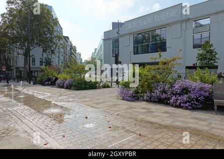 Boulogne-Billancourt, Place Jules Guesde Stockfoto