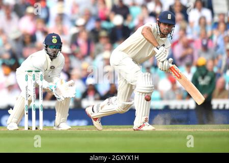 Englands Alastair Cook Fledermäuse Stockfoto