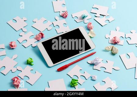 Brainstorming Technologieprobleme Verbesserung Und Aktualisierung Des Produkts Stockfoto