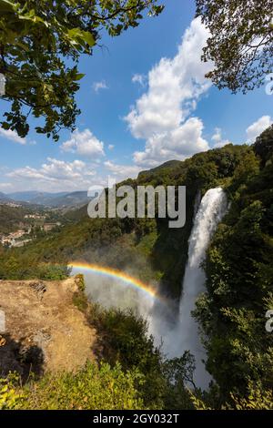 Marmore Falls, Cascata delle Marmore, in Umbrien, Italien Stockfoto