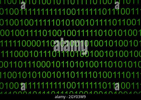 Dramatisch der numerischen kontinuierlichen Code in grüner Farbe, abstrakte Web-Daten in binärem Code.Programmierung Code abstrakt Technologie Developer.Blurred Tech Dig Stockfoto