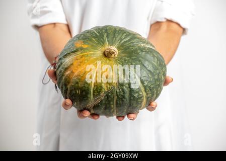 Die Früchte des Gemüsegartens: Der Kürbis Stockfoto