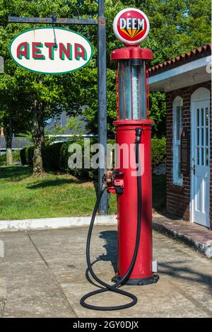 Historische Aetna Tankstelle - Middletown - Jefferson County - Kentucky Stockfoto