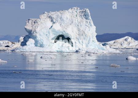 Fantastische Eisbergszenerie in Disko Bay Stockfoto