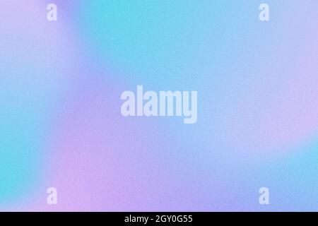 Abstrakter, holographischer Hintergrund mit unscharfem körnigem Verlauf in Pastelltönen Stockfoto