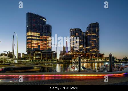 Western Australia, Perth. Das luxuriöse Ritz-Carlton Hotel und Wohnapartments in Elizabeth Quay Foto © Fabio Mazzarella/Sintesi/Alamy St Stockfoto