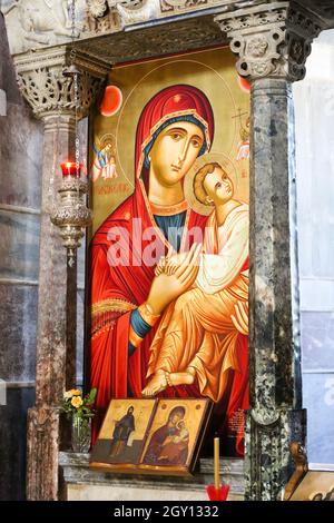 Die berühmten byzantinischen Kloster Kloster Hosios Loukas in Zentral Griechenland Stockfoto