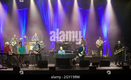 5. Oktober 2021, Huntington, New York, USA: Brian Wilson, Mitbegründer der Beach Boys, tritt im Paramount auf. (Bild: © Debby Wong/ZUMA Press Wire) Stockfoto