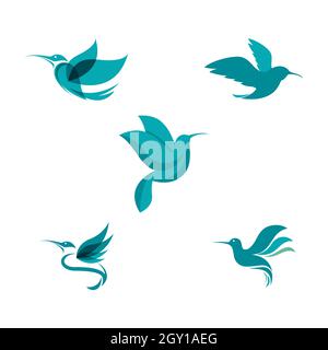 Summing Vogel Vektor Symbol Design Illustration Vorlage Stockfoto
