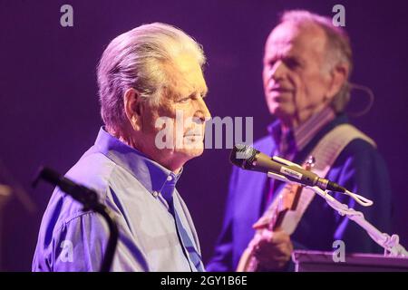 Brian Wilson, Mitbegründer der Beach Boys, tritt am 5. Oktober 2021 im Paramount in Huntington, New York, auf. Stockfoto