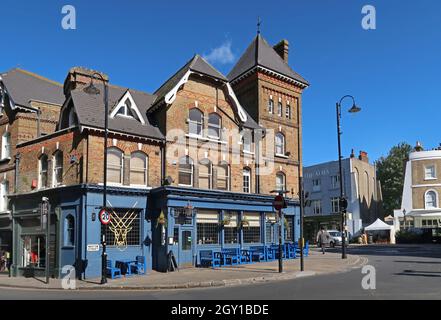 The White Hart Pub in Crystal Palace, South London, Großbritannien. Ecke Church Road und Westow Street. Stockfoto