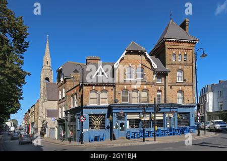 The White Hart Pub in Crystal Palace, South London, Großbritannien. Ecke Church Road und Westow Street. Stockfoto