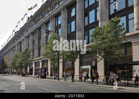 Selfridges Flagship-Store in der Oxford Street, London, England Stockfoto