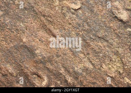 Nahaufnahme einer Sandsteinoberfläche Stockfoto