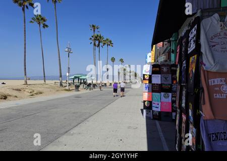 Venice Beach Board Walk, Los Angeles, Kalifornien, Vereinigte Staaten von Amerika USA Stockfoto