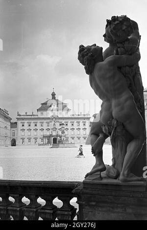 Das barocke Residenzschloss Ludwigsburg, Deutschland 1930er Jahre. Das barocke Schloss Ludwigsburg, Deutschland 1930. Stockfoto