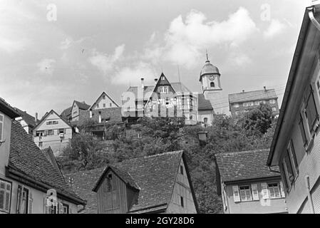 Der Luftkurort Altensteig im Schwarzwald, Deutschland 1930er Jahre. Der Luftkurort Altensteig im Schwarzwald, Deutschland der 1930er Jahre. Stockfoto