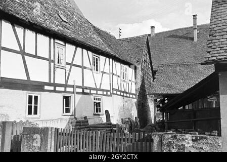 Ein Ausflug nach Amorbach, Deutsches Reich 30er Jahre. Ein Ausflug nach Amorbach, Deutschland 1930. Stockfoto