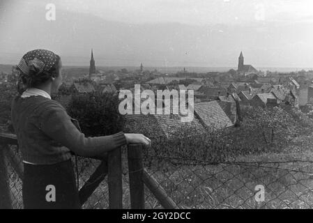 Ein Ausflug nach Deidesheim in der Pfalz, Deutsches Reich 30er Jahre. Ein Ausflug nach Deidesheim in der Pfalz; Deutschland 1930. Stockfoto